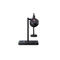 Yealink WH62 Mono Teams Zestaw słuchawkowy Bezprzewodowy Opaska na głowę Biuro/centrum telefoniczne Micro-USB Podstawka do