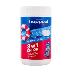 Acrylmed 1kg Multichlor 200g do długotrwałej dezynfekcji wody w basenie - tabletki