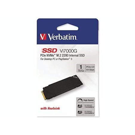 Dysk SSD Verbatim Vi7000G 1TB M.2 PCIe Gen4 NVME 2280 (7400/5500 MB/s)