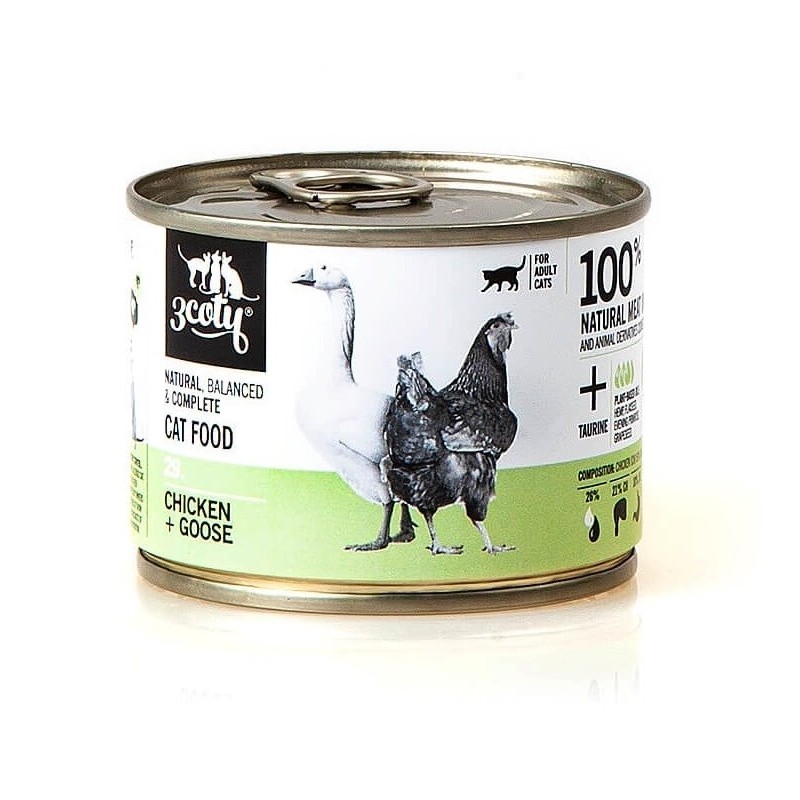 3Coty CHICKEN + GOOSE for Adult cats 180g 3Coty CHICKEN + GOOSE for Adult cats 180g