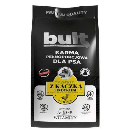 BULT Karma sucha z kaczką i indykiem szczenięta 12kg