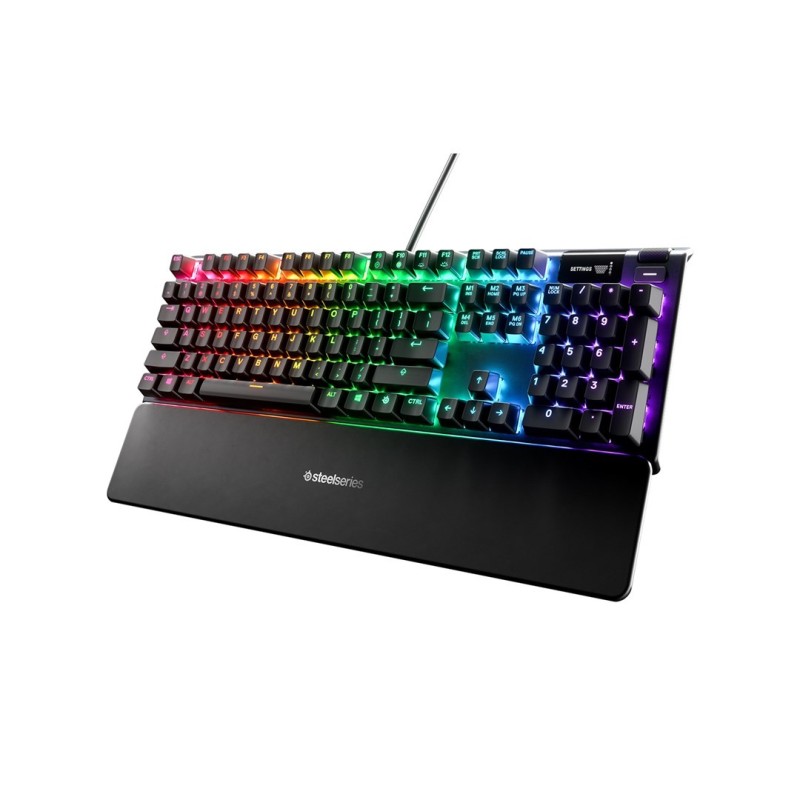 Klawiatura gamingowa SteelSeries Apex 5, układ amerykański, przewodowa, czarna Klawiatura gamingowa SteelSeries Apex 5 Hybrydowe Klawiatura gamingowa SteelSeries Apex 5, układ amerykański, przewodowa, czarna Klawiatura gamingowa SteelSeries Apex 5 Hybrydowe