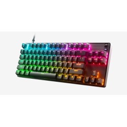 SteelSeries Gaming Keyboard Apex 9 TKL Gaming keyboard Durable and Portable, the detachable USB-C braided cable can withstand