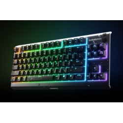 Klawiatura gamingowa SteelSeries Apex 3 Tenkeyless Klawiatura do gier Światło LED RGB Amerykańskie przewodowe przełączniki