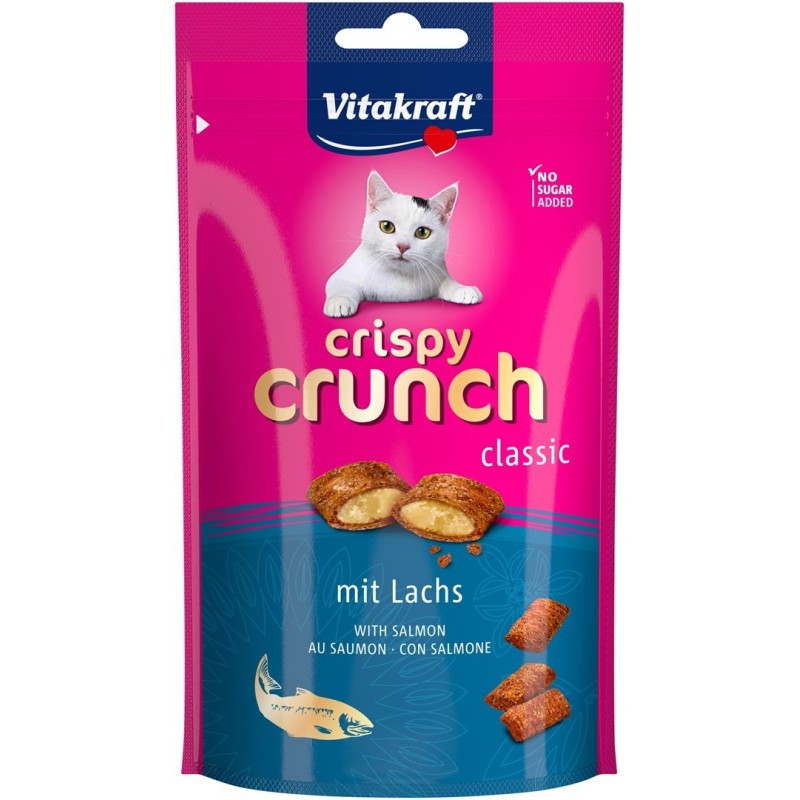 VITAKRAFT CRISPY CRUNCH łosoś przysmak dla kota 60g