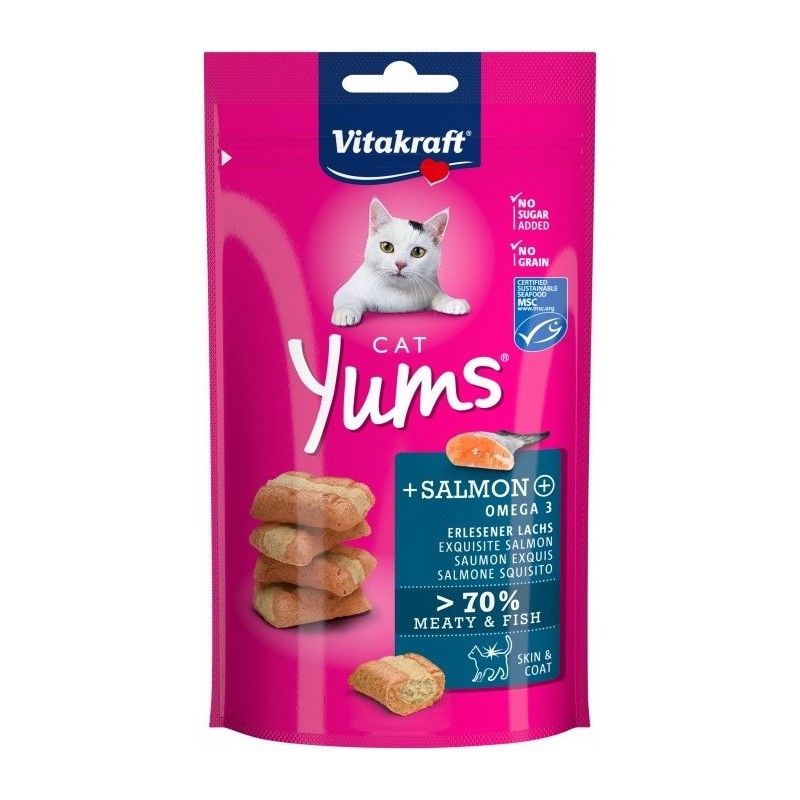 VITAKRAFT CAT YUMS łosoś przysmak dla kota 40g