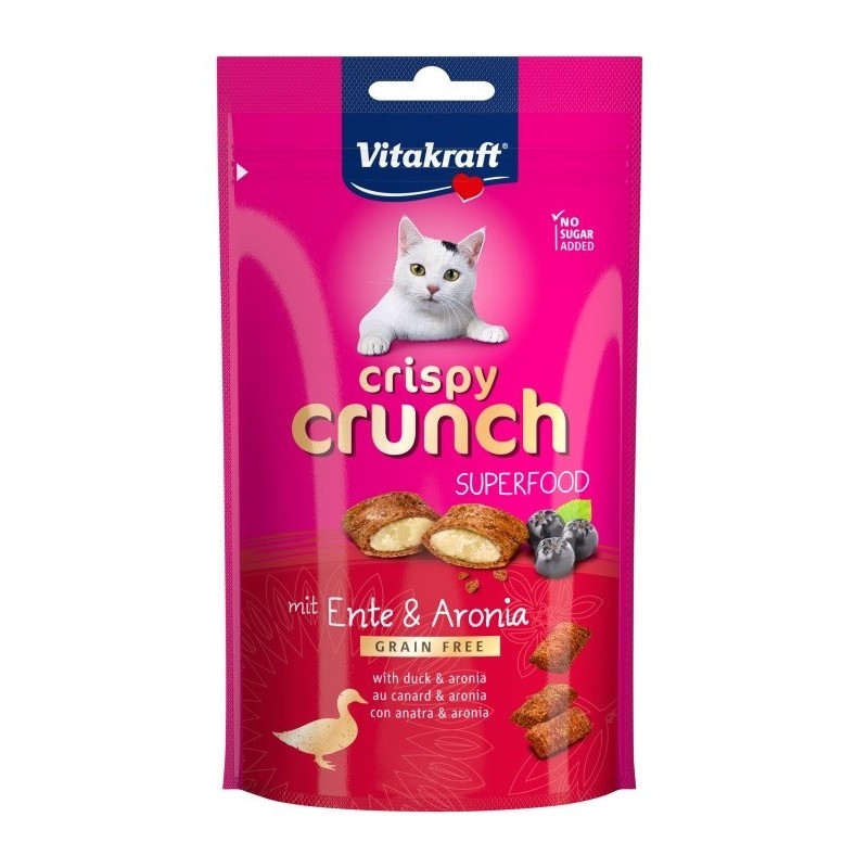 VITAKRAFT CRISPY CRUNCH kaczka/aronia przysmak dla kota 60g