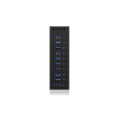 ICY BOX IB-AC6110 USB 3.2 Gen 1 (3.1 Gen 1) Type-B 5000 Mbit/s Czarny