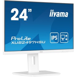 Iiyama TFT XUB2497HSU IPS 24'' HDMI/DP/2xUSB/hoev/weiß - Płaski ekran - 60.5 cm