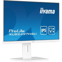 Iiyama TFT XUB2497HSU IPS 24'' HDMI/DP/2xUSB/hoev/weiß - Płaski ekran - 60.5 cm