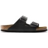 Klapki damskie Birkenstock Arizona Leather Oiled - black rozmiar: 38