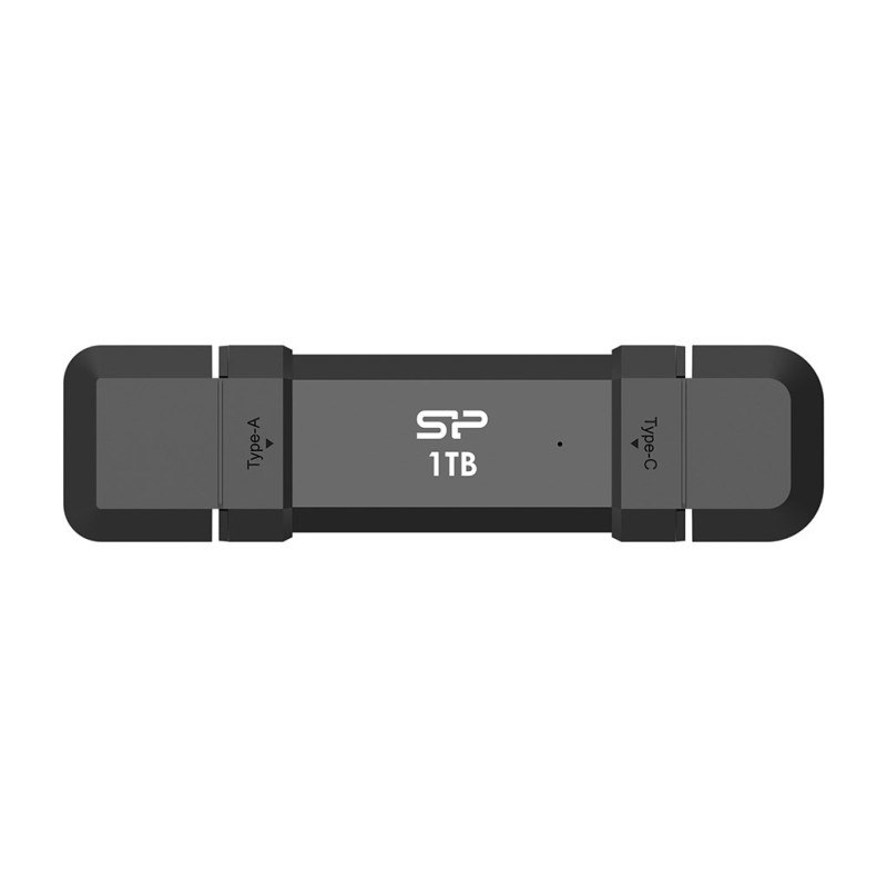 SSD Silicon Power DS72 1TB USB-A USB-C Black SSD Silicon Power DS72 1TB USB-A USB-C Black