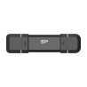 SSD Silicon Power DS72 250GB USB-A USB-C Black SSD Silicon Power DS72 250GB USB-A USB-C Black