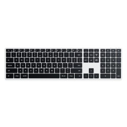 Satechi Slim X3 - klawiatura z układem numerycznym Bluetooth do czterech urządzeń USB-C US International (silver)