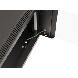 Szafa instalacyjna rack wisząca 19" 6U 540x350 czarna drzwi przeszklone LANBERG (Flat Pack)