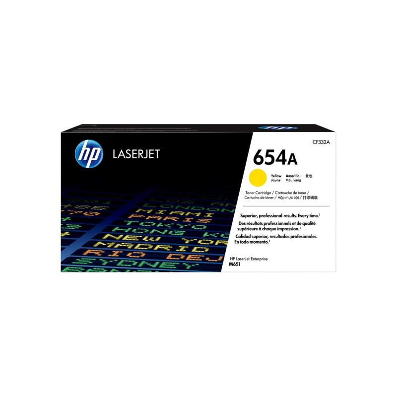 TONER CARTRIDGE 654A YELLOW/.