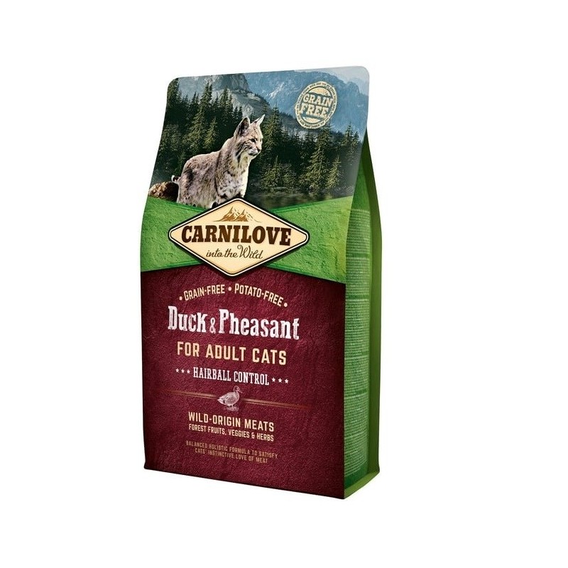 CARNILOVE CAT DUCK & PHEASANT HAIRBALL CONTROL 2kg CARNILOVE CAT DUCK & PHEASANT HAIRBALL CONTROL 2kg