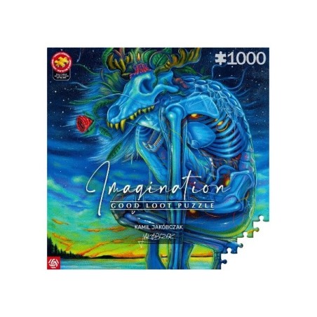 Puzzle Good Loot Imagination: Kamil Jakóbczak Biały Wilk / White Wolf 1000 elementów