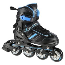 ŁYŻWOROLKI NILS EXTREME NH18191 2W1 CZARNO-NIEBIESKIE ROZM. L (39-43) Z WYMIENNĄ PŁOZĄ HOKEJOWĄ