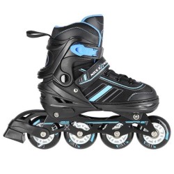 ŁYŻWOROLKI NILS EXTREME NH18191 2W1 CZARNO-NIEBIESKIE ROZM. L (39-43) Z WYMIENNĄ PŁOZĄ HOKEJOWĄ