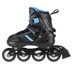 ŁYŻWOROLKI NILS EXTREME NH18191 2W1 CZARNO-NIEBIESKIE ROZM. L (39-43) Z WYMIENNĄ PŁOZĄ HOKEJOWĄ