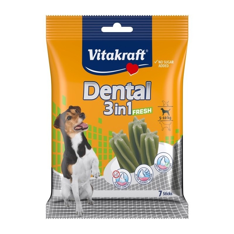 VITAKRAFT DENTAL 3w1 FRESH S przysmak dla psa 120g