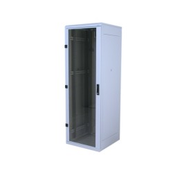 Triton 19" Delta S rack 15U/600x600, glass grey Stojak wolnostojący Szary