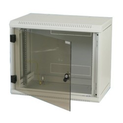 Triton Delta B4S 19" Rack Wall-mount 12U/400 glass door Szafa wisząca Szary