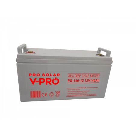 AKUMULATOR VOLT POLSKA DEEP CYCLE VPRO SOLAR 12V 140AH VRLA BEZOBSŁUGOWY
