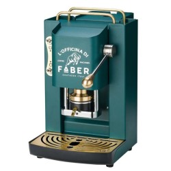 Ekspres do kawy Faber Pro Deluxe ESE Pad Brytyjski Zielony & Mosiądz