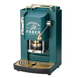 Ekspres do kawy Faber Pro Deluxe ESE Pad Brytyjski Zielony & Mosiądz