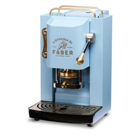 Ekspres do kawy Faber Pro Deluxe Torquoise & Brass ESE Pad