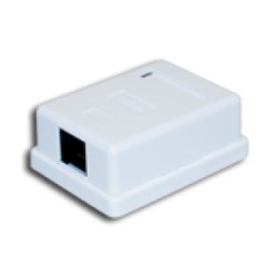 Gniazdo natynkowe A-LAN GN005 (kat. 5e FTP kolor biały)