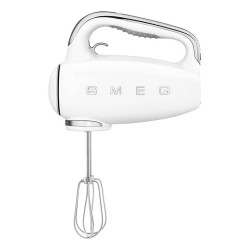 Mikser ręczny Smeg HMF01WHEU w kremie w stylu retro z lat 50.
