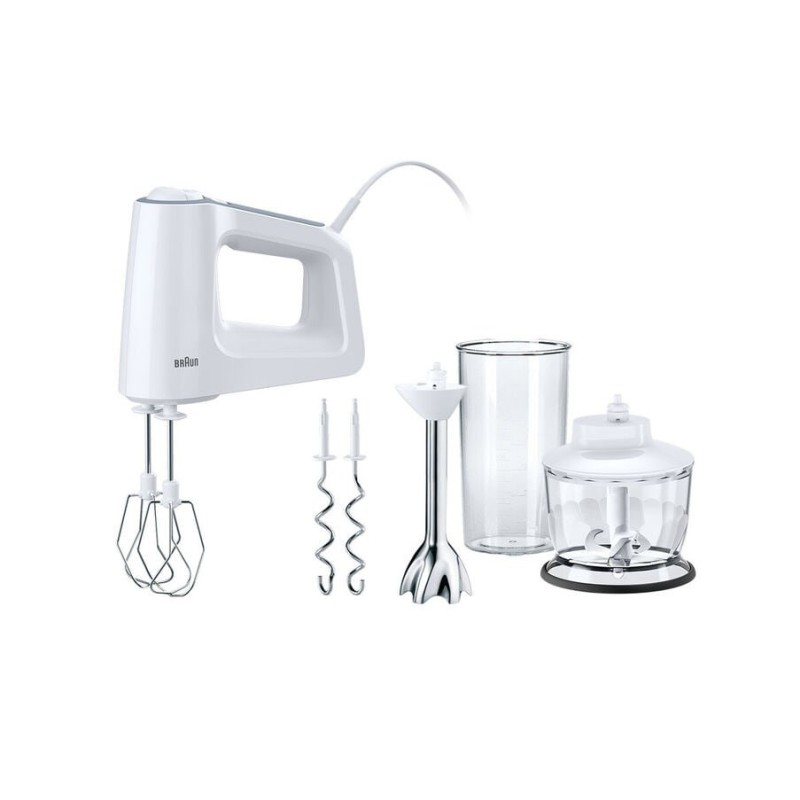 Braun MultiMix 3 HM 3137 - Mikser ręczny - Biały - 500 W - Tworzywo sztuczne - Stal nierdzewna - 75 mm