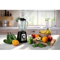 Tefal BlendForce II BL4358 blender 1,25 l Blender stołowy 800 W Czarny, Stal szczotkowana