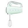 Mikser ręczny Smeg HMF01PGEU w stylu retro z lat 50. Pastelowa zieleń