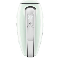 Mikser ręczny Smeg HMF01PGEU w stylu retro z lat 50. Pastelowa zieleń