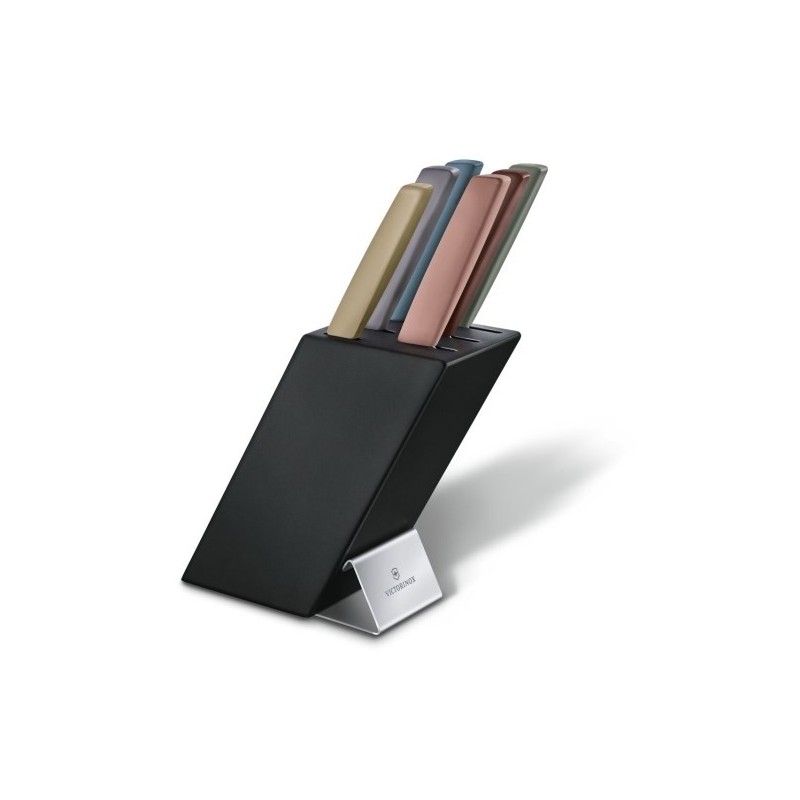 Blok noży VictorinoxV-6.71 86.66 Swiss Modern Knife Block, 6 sztuk, drewno bukowe