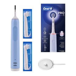 Oral-B Pro 3 Pro3 3000 Dorosły Obrotowo-pulsacyjna szczoteczka do zębów Niebieski