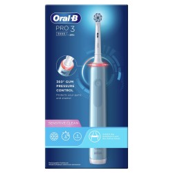 Szczoteczka do zębów Oral-B Pro 3 3000 Sensitive Clean niebieska wersja