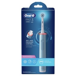 Szczoteczka do zębów Oral-B Pro 3 3000 Sensitive Clean niebieska wersja