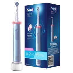 Szczoteczka do zębów Oral-B Pro 3 3000 Sensitive Clean niebieska wersja