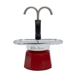 Zestaw ekspresu do kawy Bialetti Mini Express Magritte + 2 kubki do espresso
