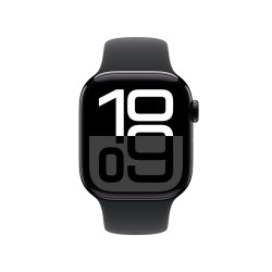 Apple Watch Series 10 Aluminium 42mm Diamentowa czerń (Sport Band Black) M/L