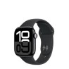 Apple Watch Series 10 Aluminium 42mm Diamentowa czerń (Sport Band Black) M/L
