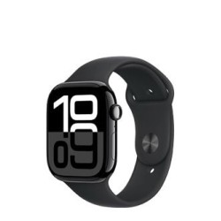 Apple Watch Series 10 GPS 46mm Jet Black Aluminiowa koperta z paskiem sportowym M/L