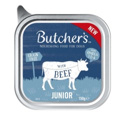 Butcher's Original Junior mix smaków karma dla szczeniąt pasztet 4 x 150g