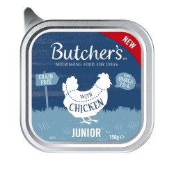 Butcher's Original Junior mix smaków karma dla szczeniąt pasztet 4 x 150g