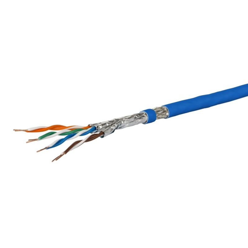 METZ CONNECT do układania Cat 7A S/FTP, MC GC1300 pro22, LSZH, niebieski 100m Pierścień METZ CONNECT do układania Cat 7A S/FTP, MC GC1300 pro22, LSZH, niebieski 100m Pierścień